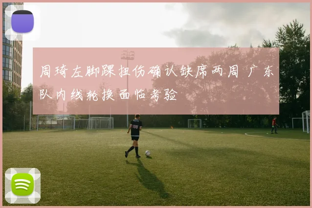 周琦左脚踝扭伤确认缺席两周 广东队内线轮换面临考验